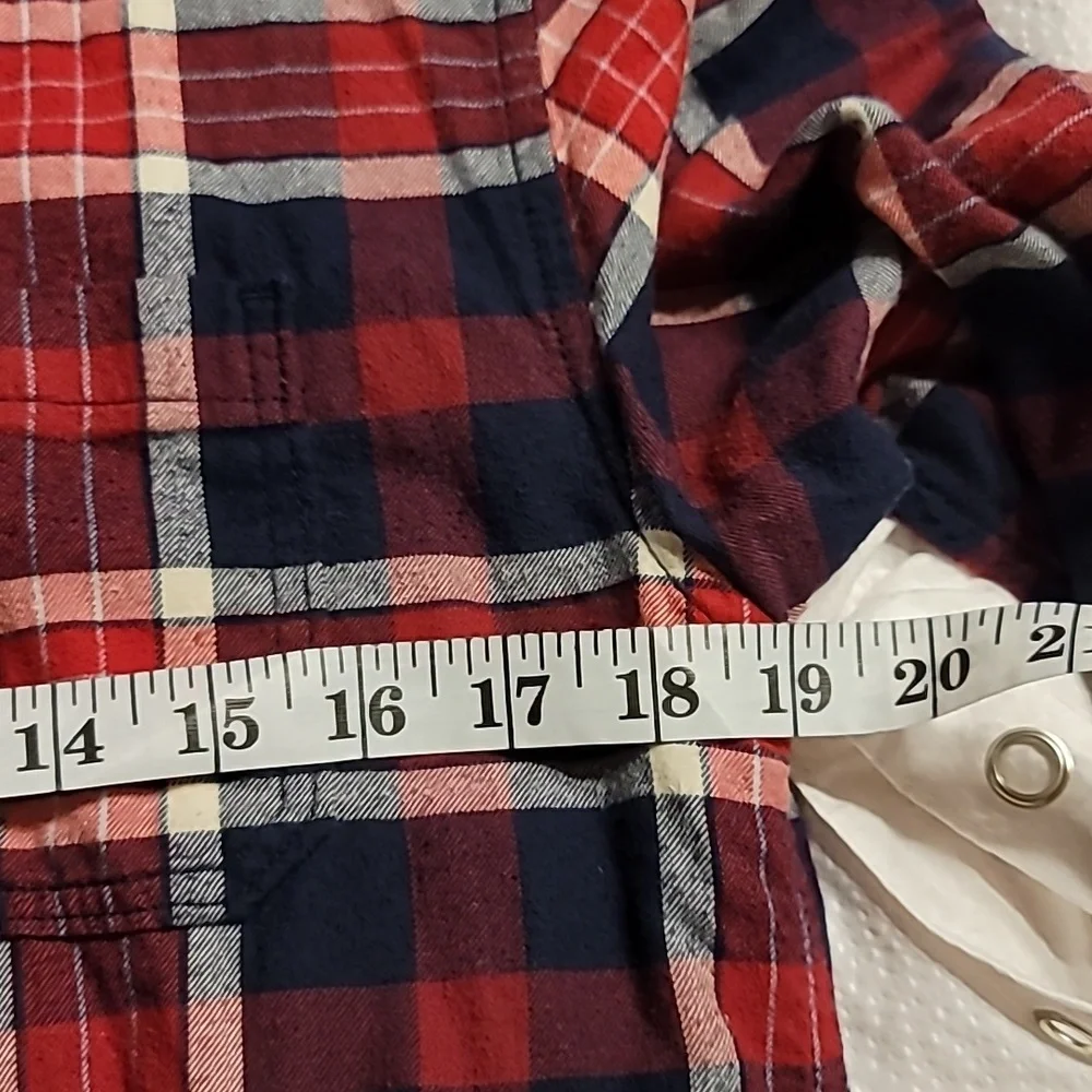 EDDIE BAUER 100% COTTON LINED BUTTON UP HOODIE JACKET SHIRT 3 POCKETS WOMENS SM - Picture 10 of 13